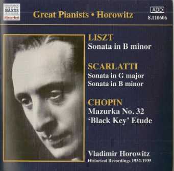 Great Pianists: Horowitz plays Liszt, Scarlatti, Chopin (FLAC)